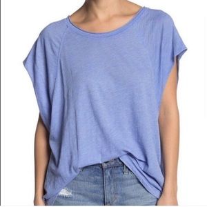 🍭 2 for $30 // Free People Halo Short Sleeve Tshirt Blue Egret